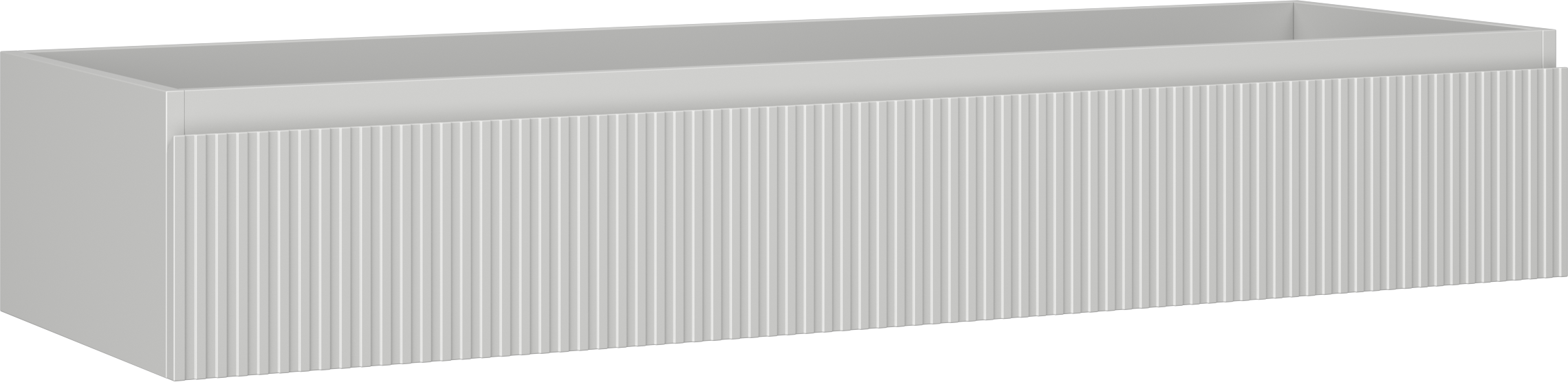 Mexen Rivel szafka łazienkowa podumywalkowa 140 cm, 1 szuflada, ryflowana , szara mat - 91A20-14023-1-BF62