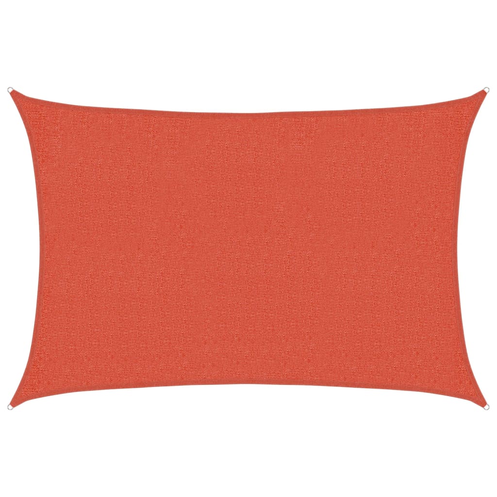 Żagiel przeciwsłoneczny terakotowy 160 g/m², 2 x 2,5 m, wykonany z HDPE, do ogrodu, tarasu lub balkonu