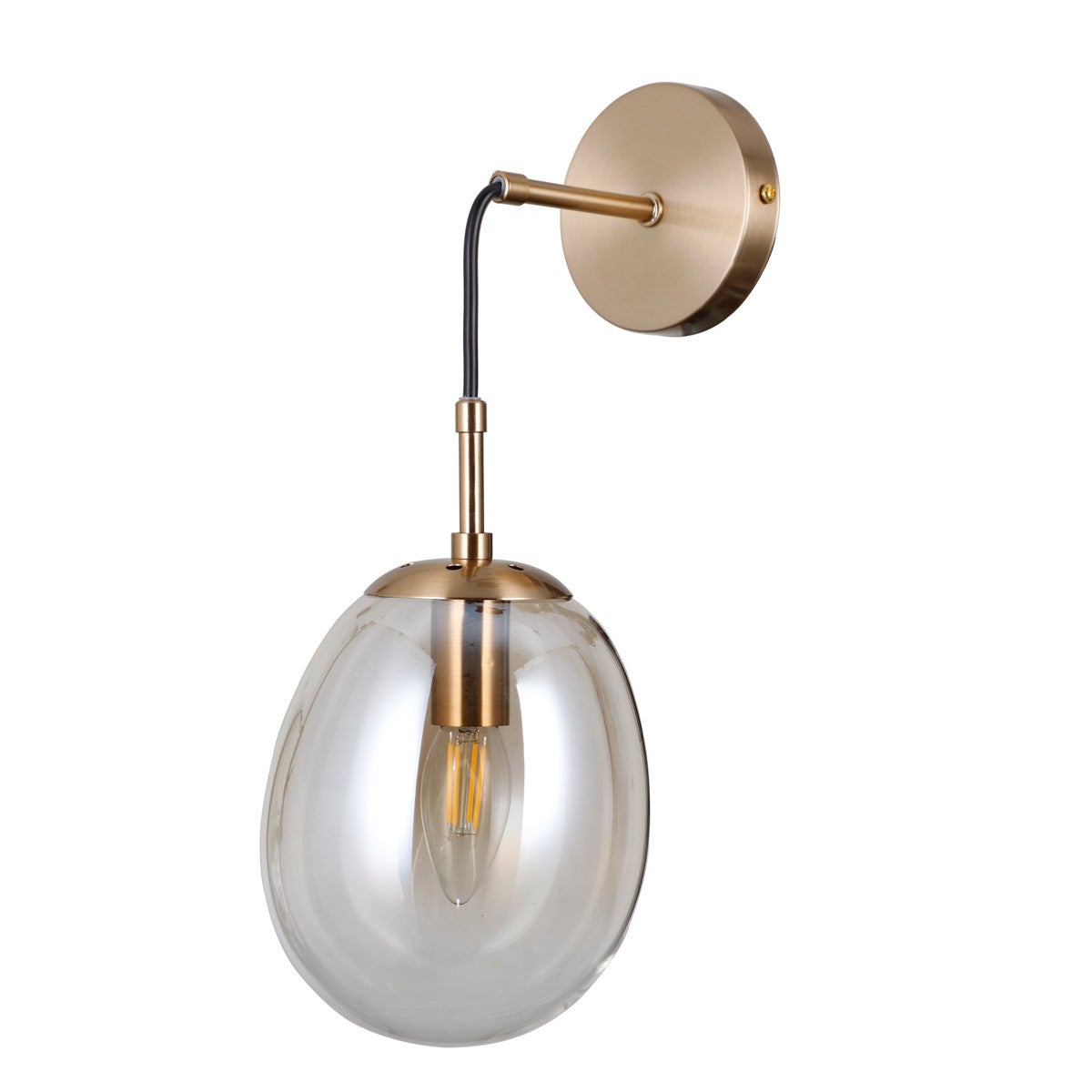 Kinkiet nowoczesny MEOLO złoty 1xE14x5W wym: 33x14x19,4 cm IP20 Italux