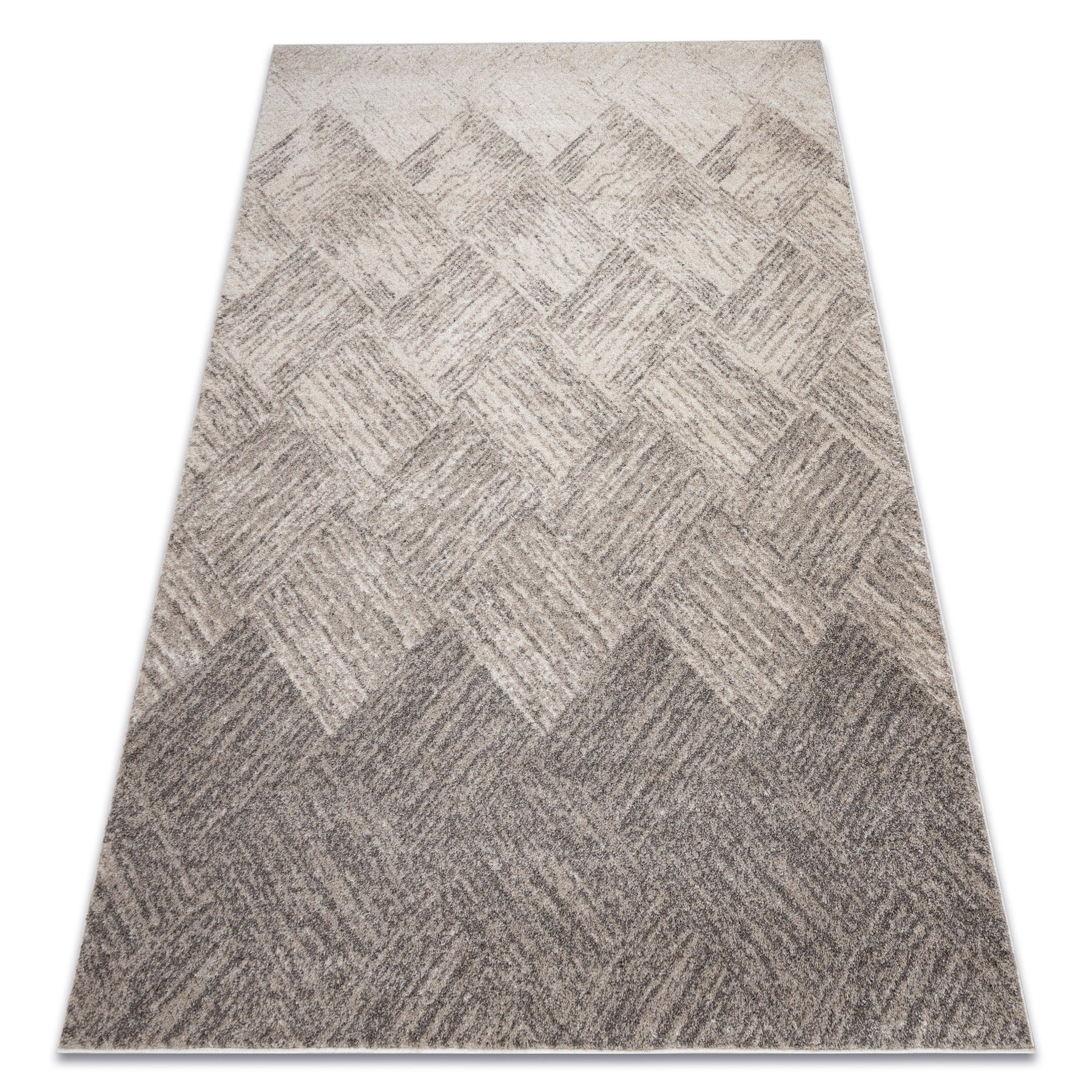 Dywan FUSION 9775 beż / brązowy - Geometryczny, nowoczesny, abstrakcyjny 120x170 cm