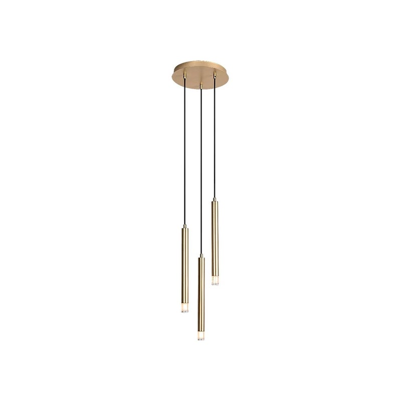 Lampa wisząca Ramira złoto-przezroczysty 3xG9x5W nowoczesna wym: 120 x 25 x 25 cm metal Rabalux