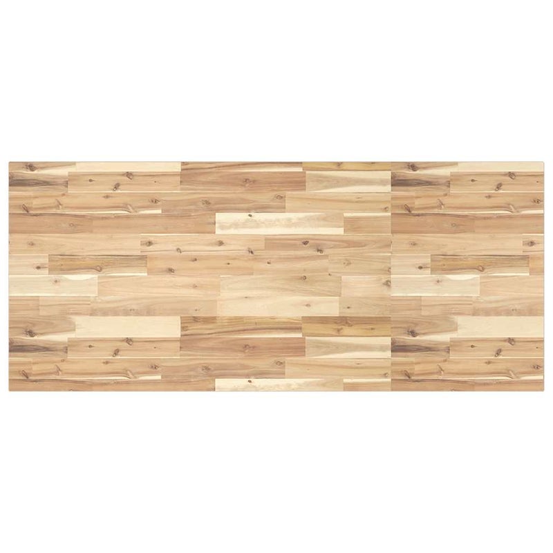 Blat Drewniany Akacjowy Lity do Biurka 140x60 cm Grubość 2 cm Brązowy