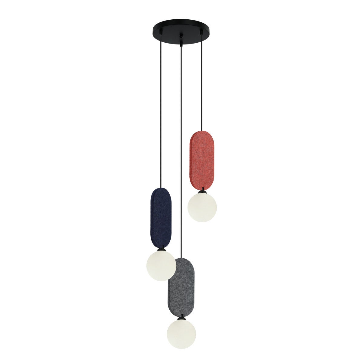 Lampa wisząca LORENZO czarna 3 x G9 x 25W wym: 138 x 30 x 30 cm Italux