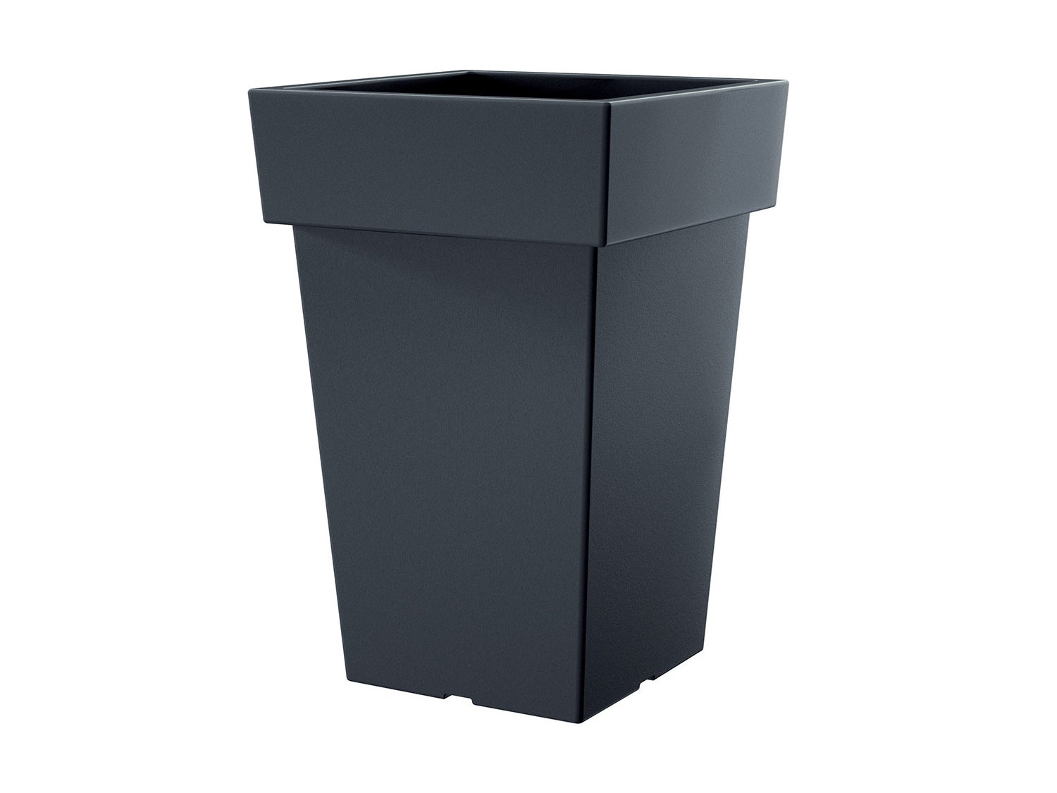 Doniczka kwadratowa Prosperplast Lofly Square DLOFQ240 kolor Antracyt 1szt