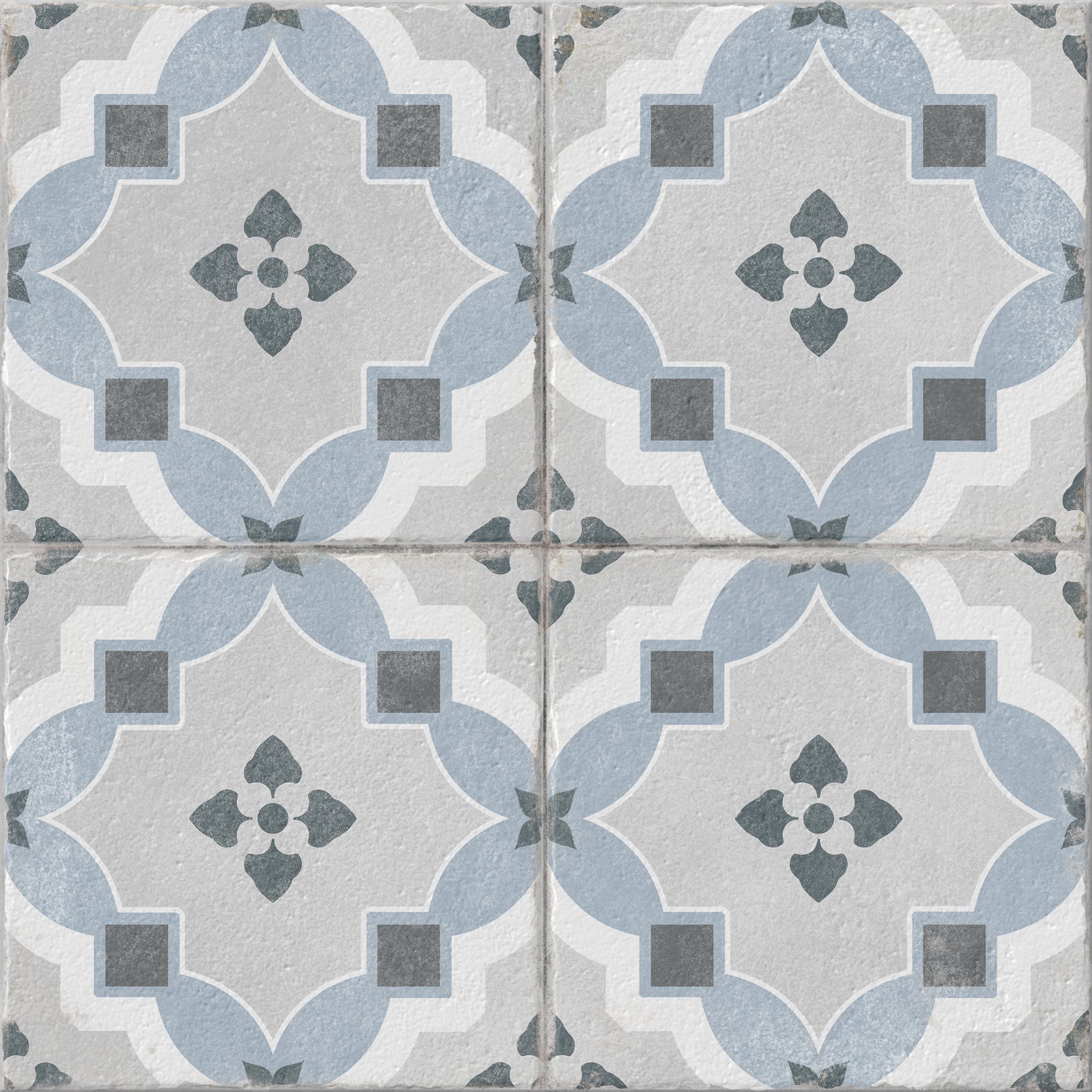 Gres szkliwiony PATCHWORK SPACE GPT1238 blue mat 42x42 gat. I