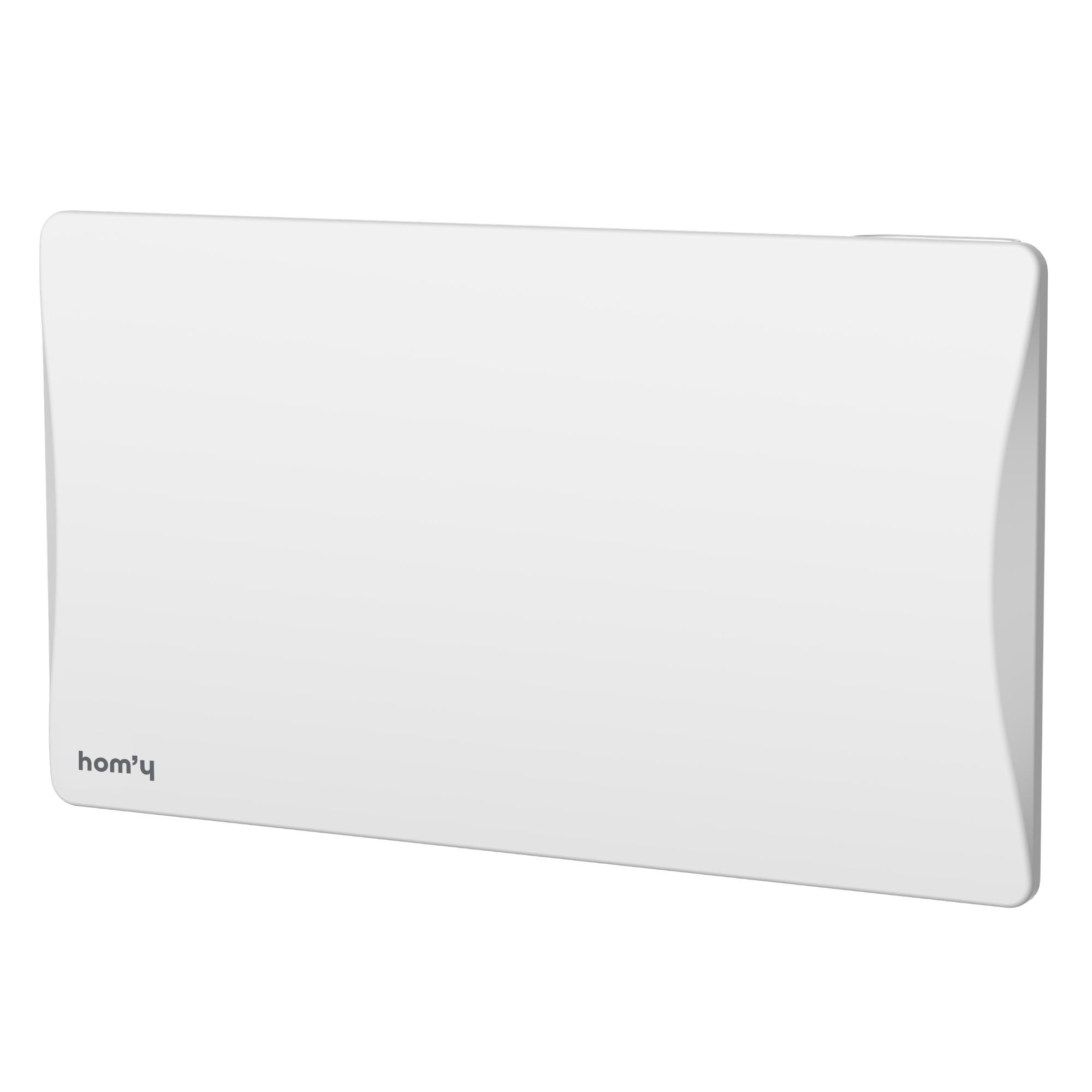 Stały grzejnik elektryczny z funkcją inercji, z żeliwną obudową, o mocy 1500 W, model Bestherm ALOA CONNECT, poziomy, biały, z łącznością Wi-Fi
