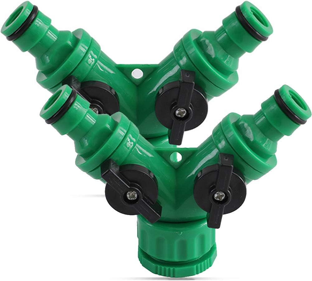 2-drożny separator węży, adapter Y do kranów 1/2" i 3/4"