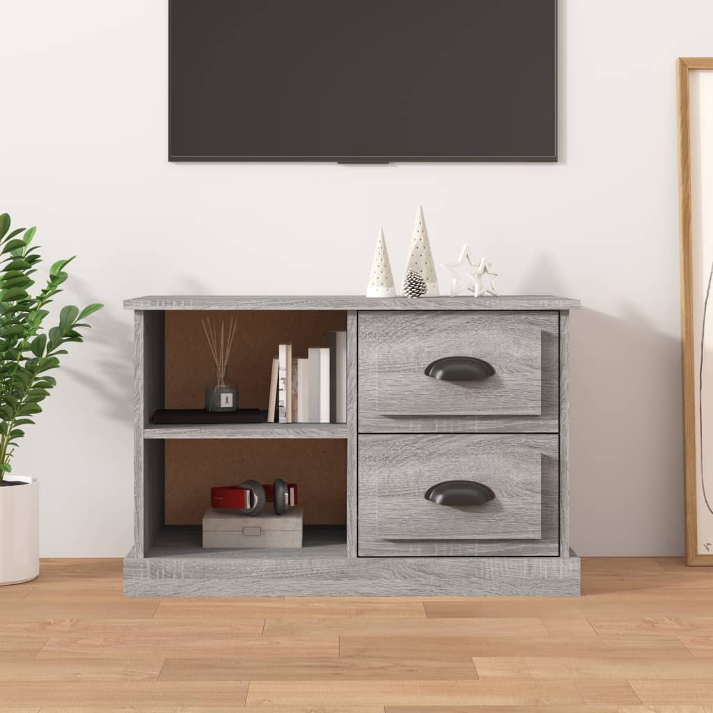vidaXL Szafka TV, szary dąb sonoma, 73x35,5x47,5