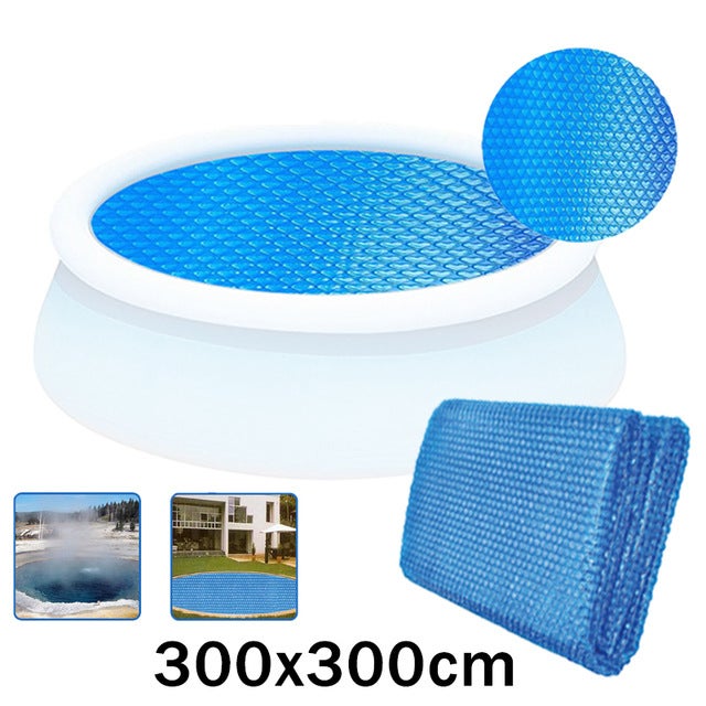 Pokrywa bąbelkowa - Ø300 cm - okrągła pokrywa solarna do basenu, ochronna pokrywa solarna do basenu, podgrzewacz do oczka wodnego, folia termoizolacyj