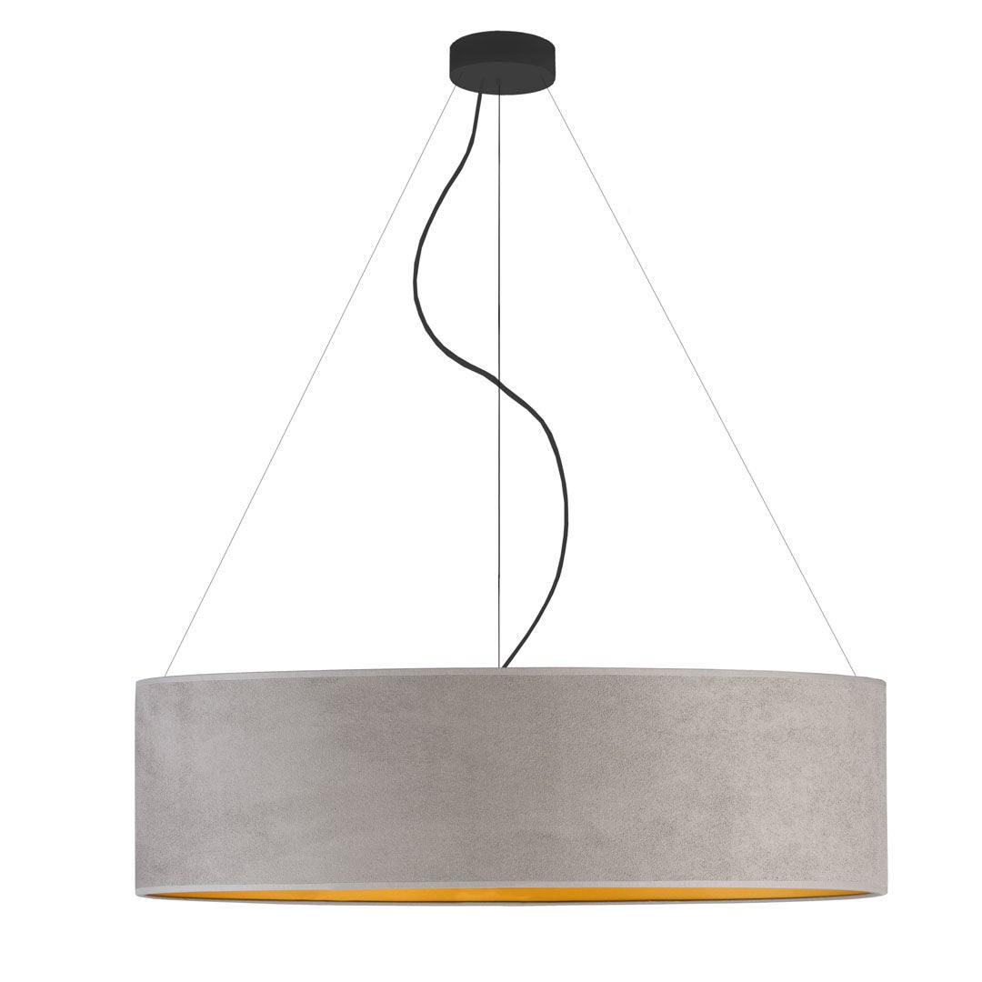 Lampa sufitowa żyrandol lampa wisząca z abażurem walec 80 cm BLUES
