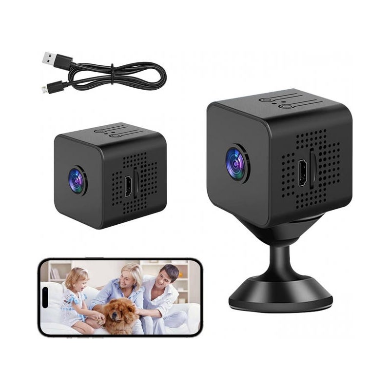 Inteligentna kamera domowa, bezprzewodowa kamera monitorująca o wysokiej rozdzielczości z magnetycznym mocowaniem i wbudowaną baterią o dużej pojemno