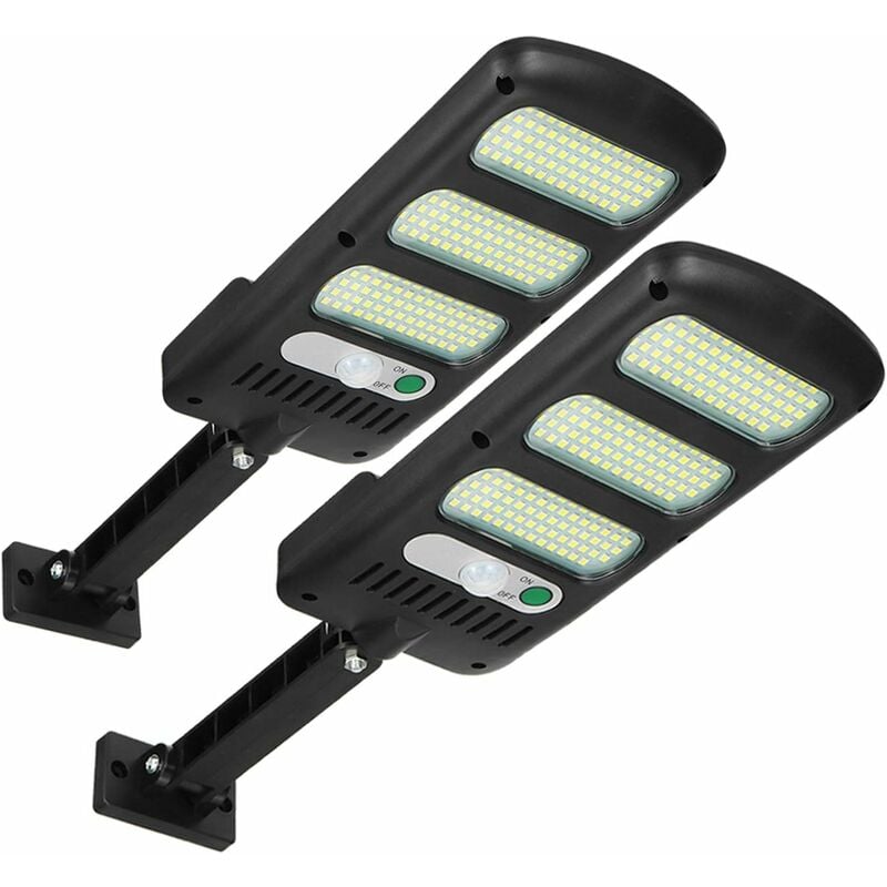 Lampy solarne do użytku na zewnątrz, 2 sztuki, 213 diod LED, oświetlenie zewnętrzne z wodoodpornym czujnikiem ruchu i regulacją w zakresie 180°