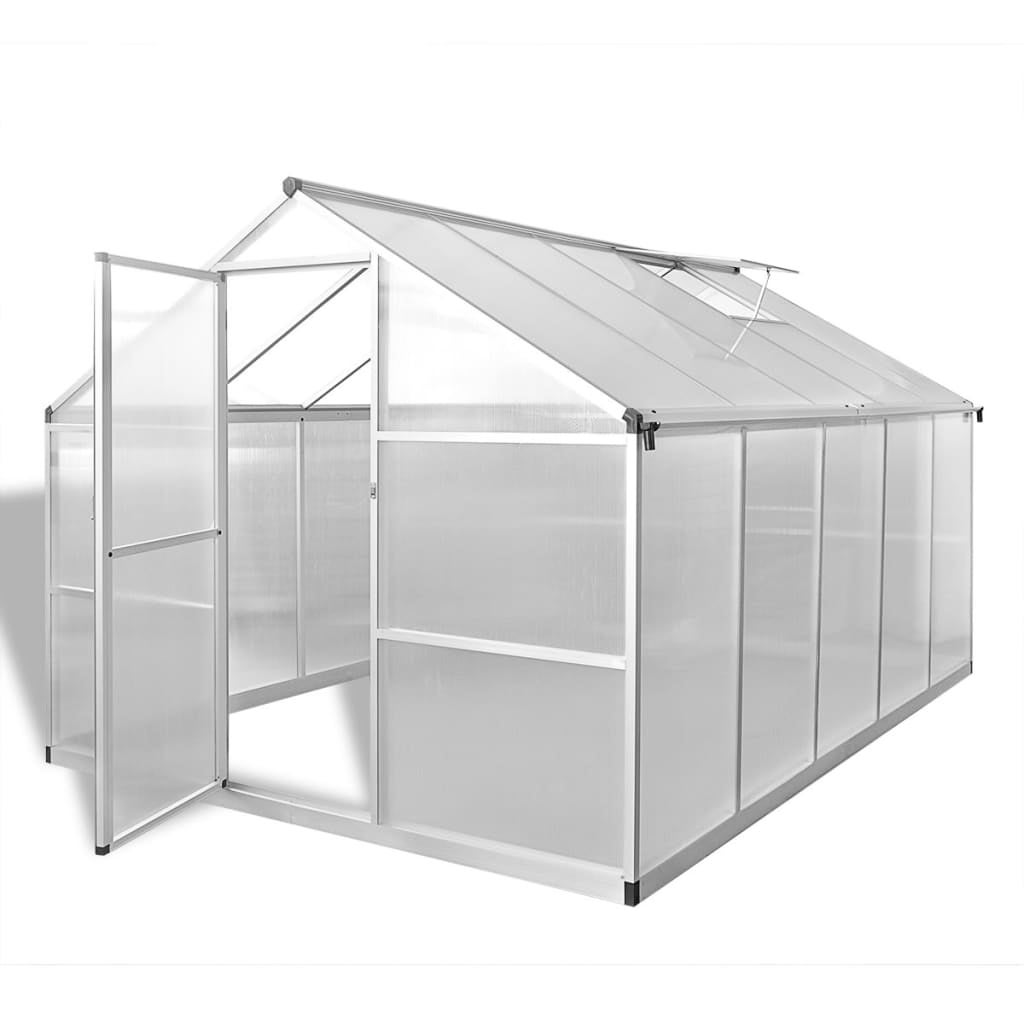 Szklarnia ogrodowa wzmocniona aluminiową ramą, 7,55 m² vidaXL
