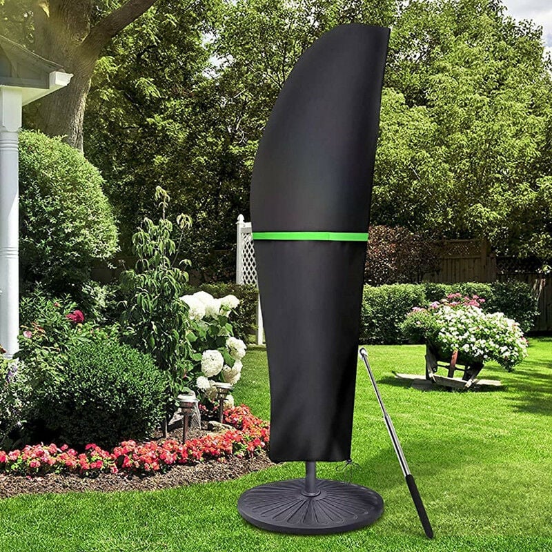 Pokrowiec ochronny na parasol z drążkiem i parasol boczny do m Duży parasol Ochrona przed warunkami atmosferycznymi promieniami UV x cm