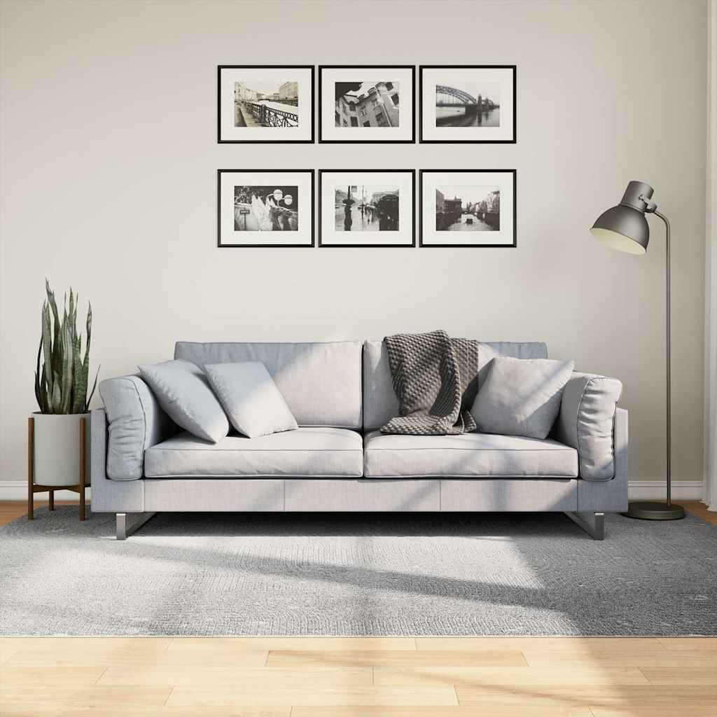 Dywan IZA z krótkim włosiem, szary, 160x230 cm vidaXL