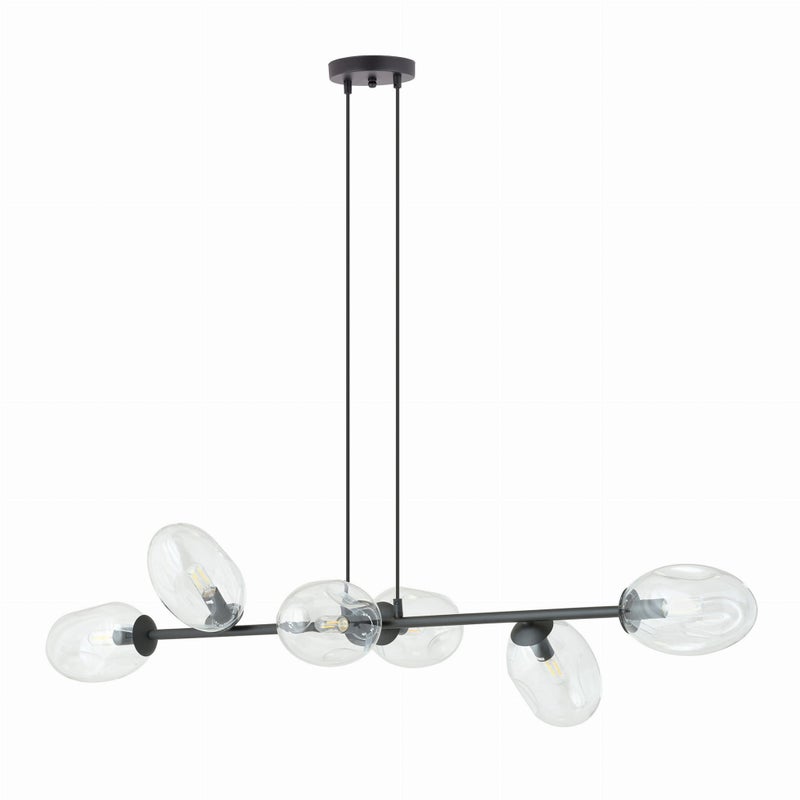 Żyrandol Emibig 6xE14 10W PANDORA 6 przeźroczyste klosze 1262/6