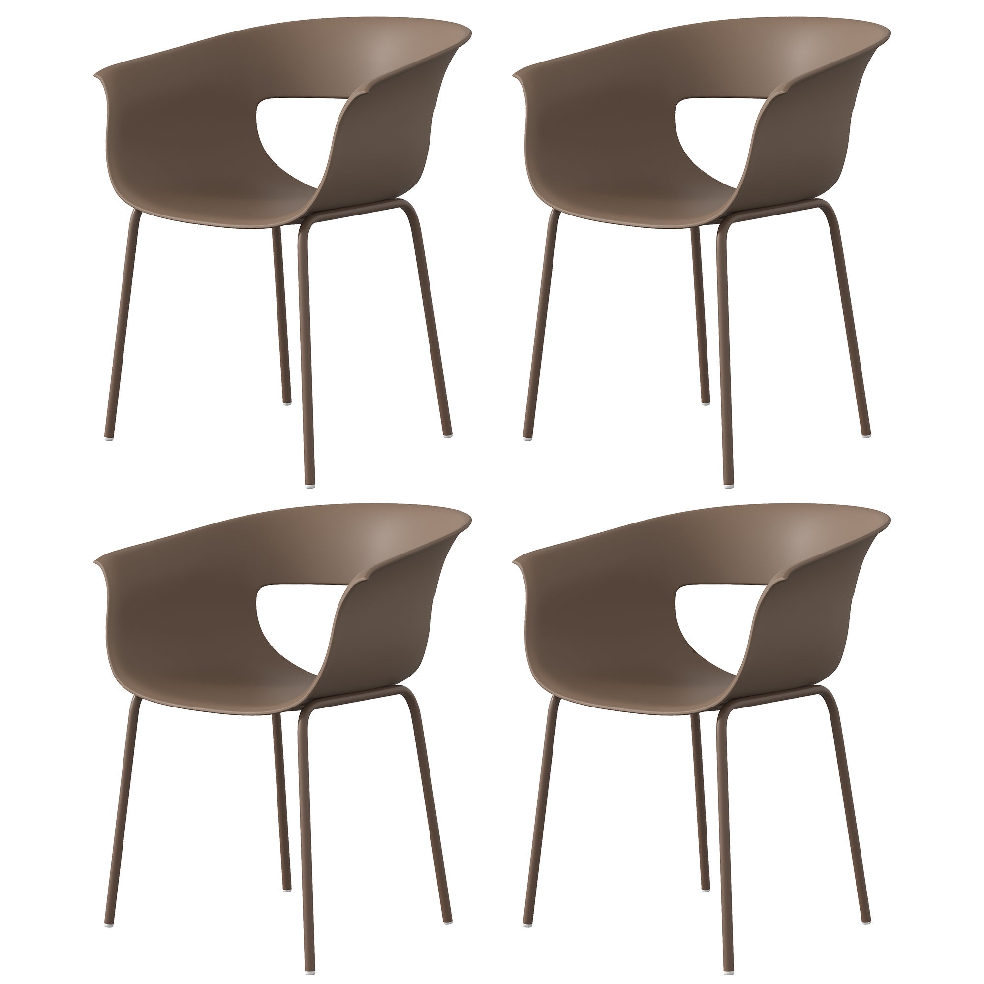 4 ergonomiczne krzesła ogrodowe na balkon, do kawiarni