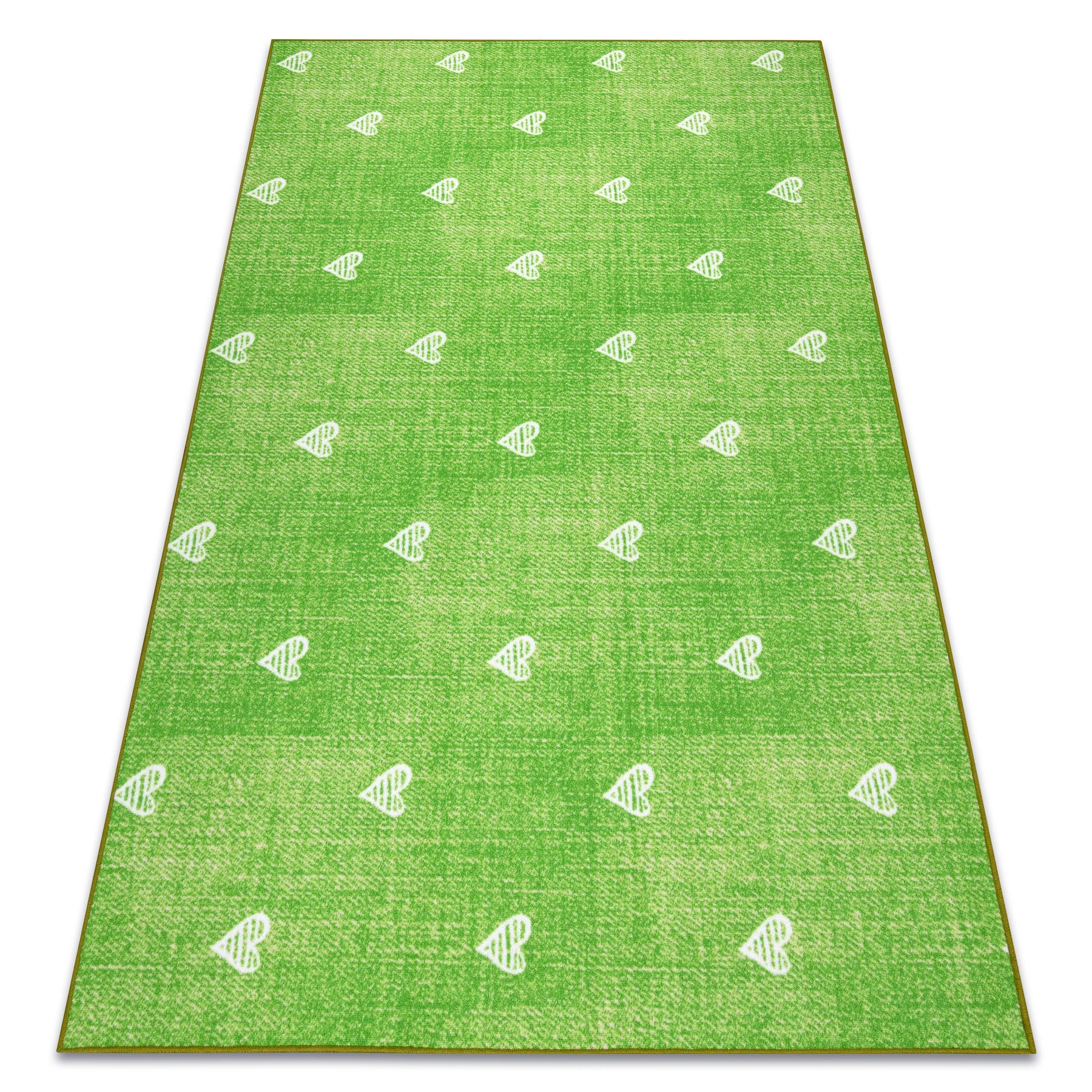 Dywan dla dzieci HEARTS Jeans przecierany serca, serduszka, dziecięcy - zieleń 100x150 cm