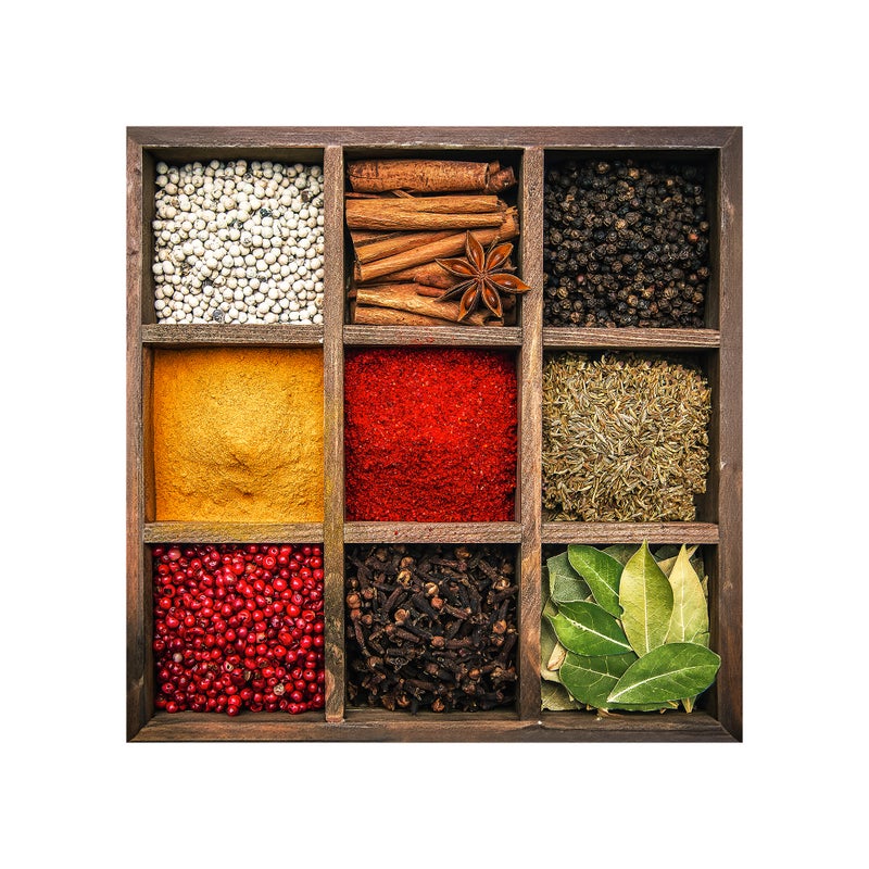 STYLER Obraz na szkle GLASSPIK SPICES BOX 30x30