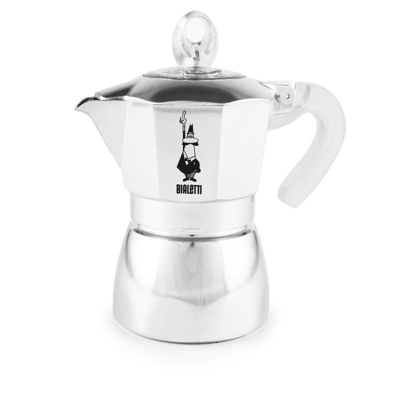 Ekspres Moka Bialetti Dama Pure Ice Przezroczysty i metaliczny na 3 filiżanki