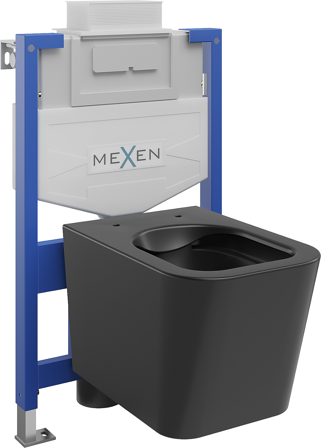 Mexen zestaw podtynkowy WC stelaż Fenix XS-U z miską WC Teo, czarny mat - 6853385XX85