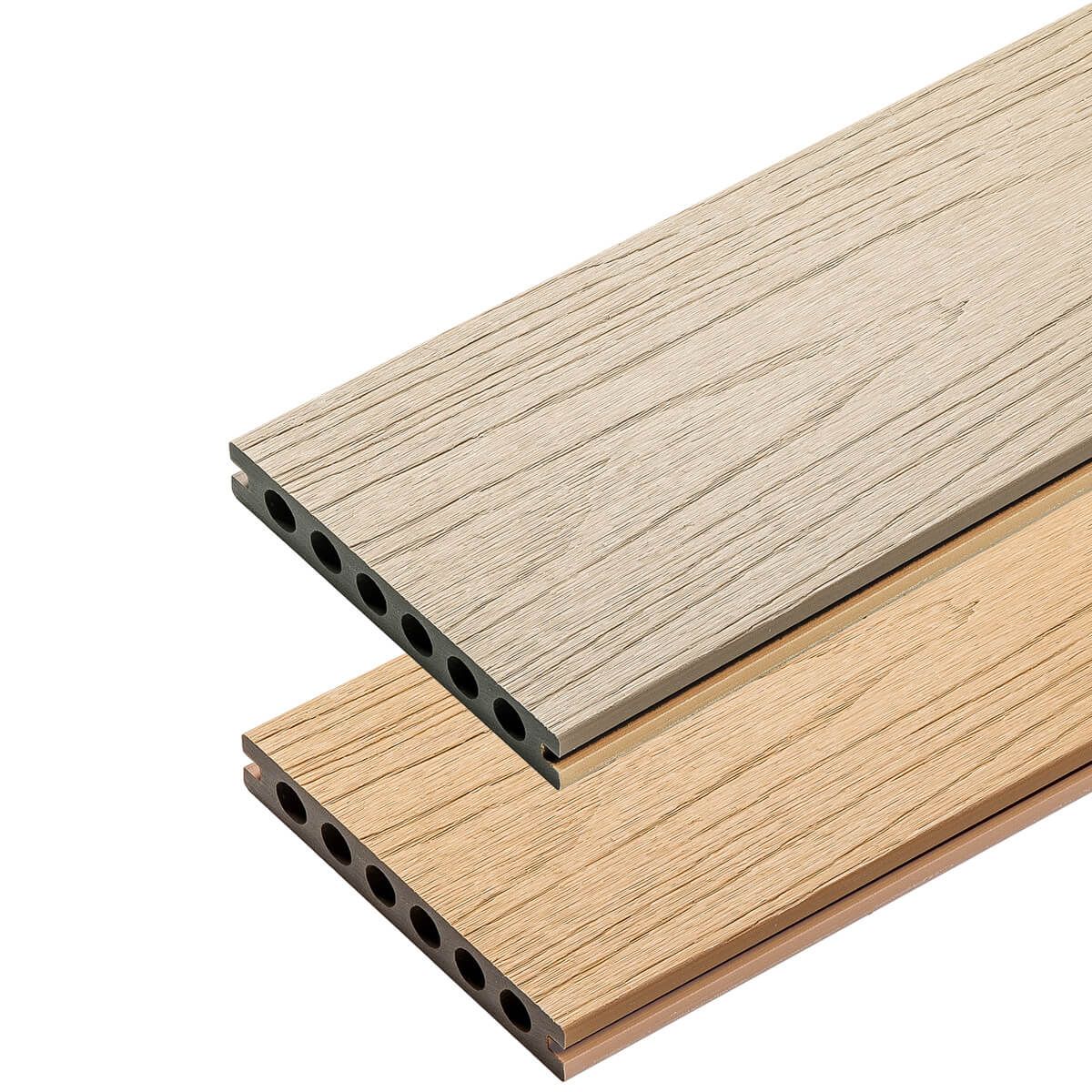 Próbnik Deska Tarasowa Kompozytowa Premium Liderwood kolor Ecru/Dąb Jasny próbka 1 szt.
