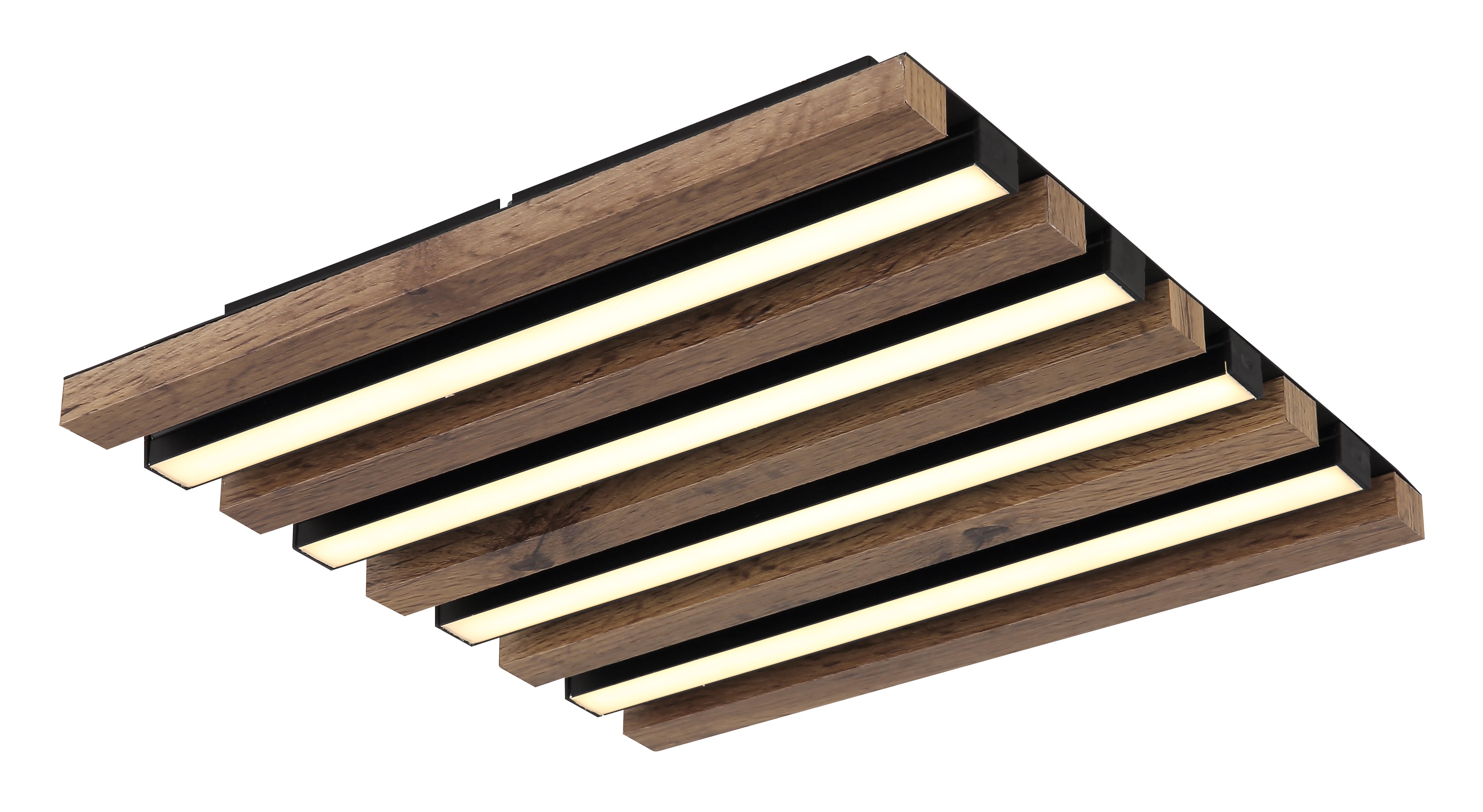 Matowa czarna metalowa lampa sufitowa, LED