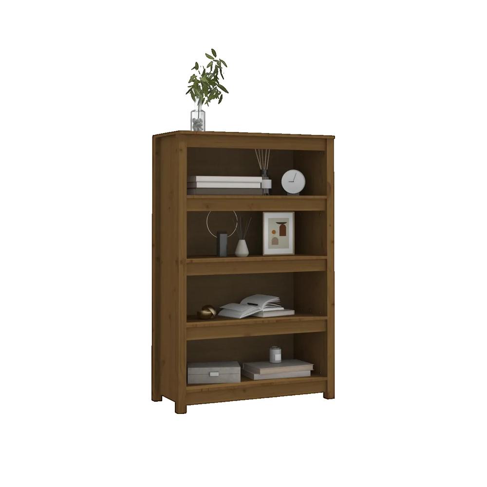 Regał vidaXL Lite drewno sosnowe Miodowy brąz 80x35x126 cm solidny i pojemny