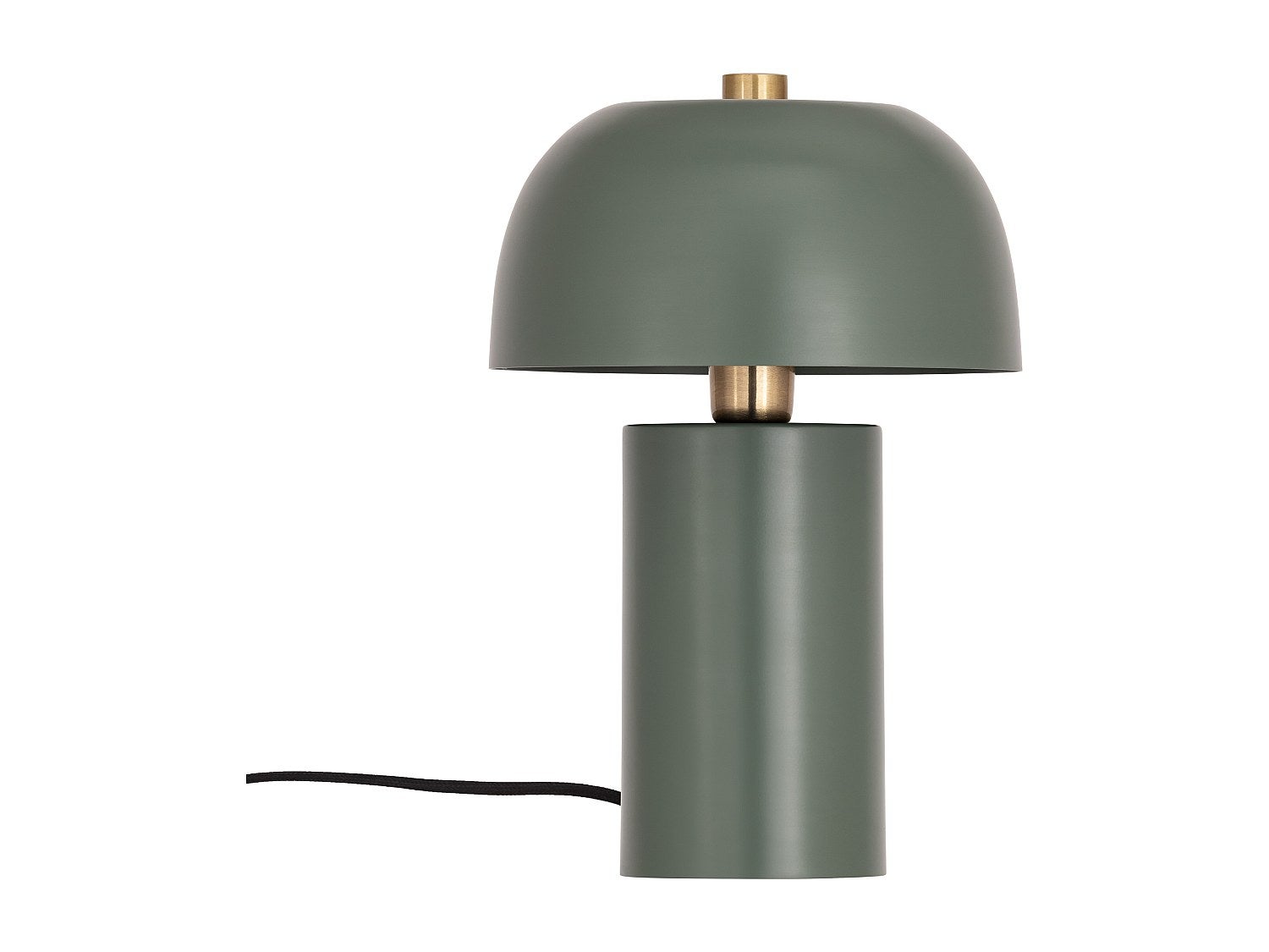 Lampa stołowa grzybek metalowa - Śr. 26 x Wys. 39 cm - Zielona - WINDY