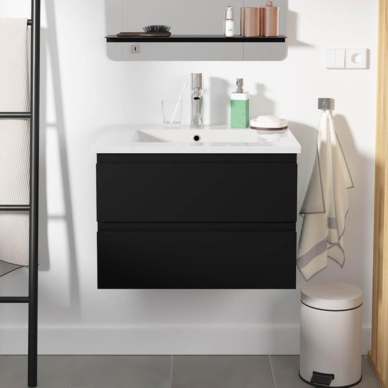 Zestaw umywalkowy 60 cm z blatem ceramicznym i baterią chromowaną SORRENTO