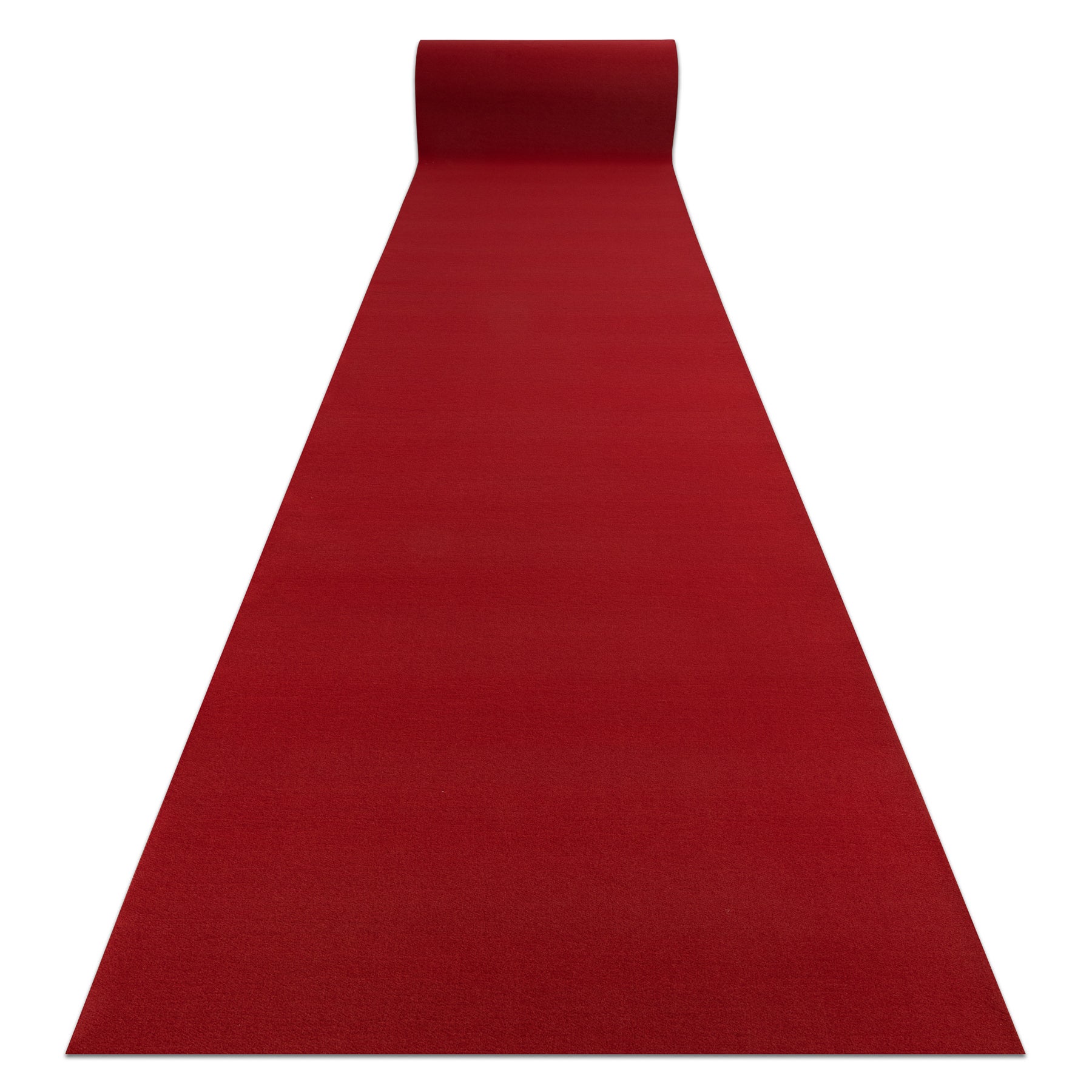 Chodnik RUMBA 1974 Ślub, wesele podgumowany, jednokolorowy bordo, czerwony 200cm 200x550 cm