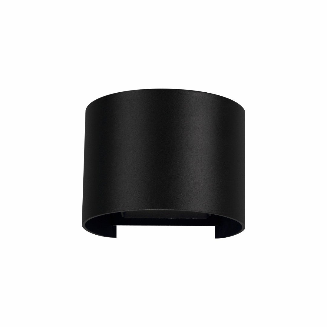 Kinkiet zewnętrzny 10cm Światło górne i dolne LED 6,8W Aluminium 2700K - Czarny