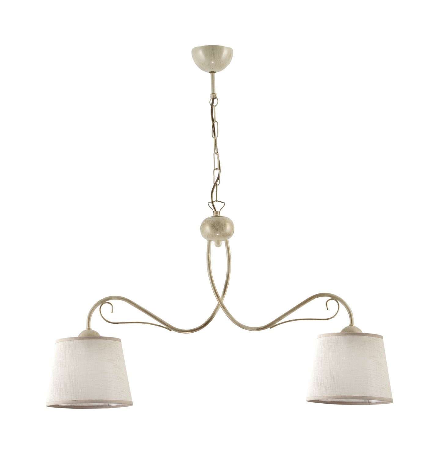 Lampa wisząca Kamelia Jupiter abażur tkanina beżowy E27 80 cm 1 szt.