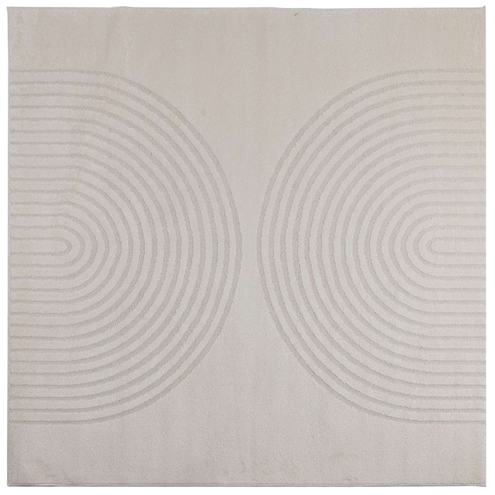 Dywany pokojowe Kwadrat GALATI Kremowy 240 x 240 cm Poliester