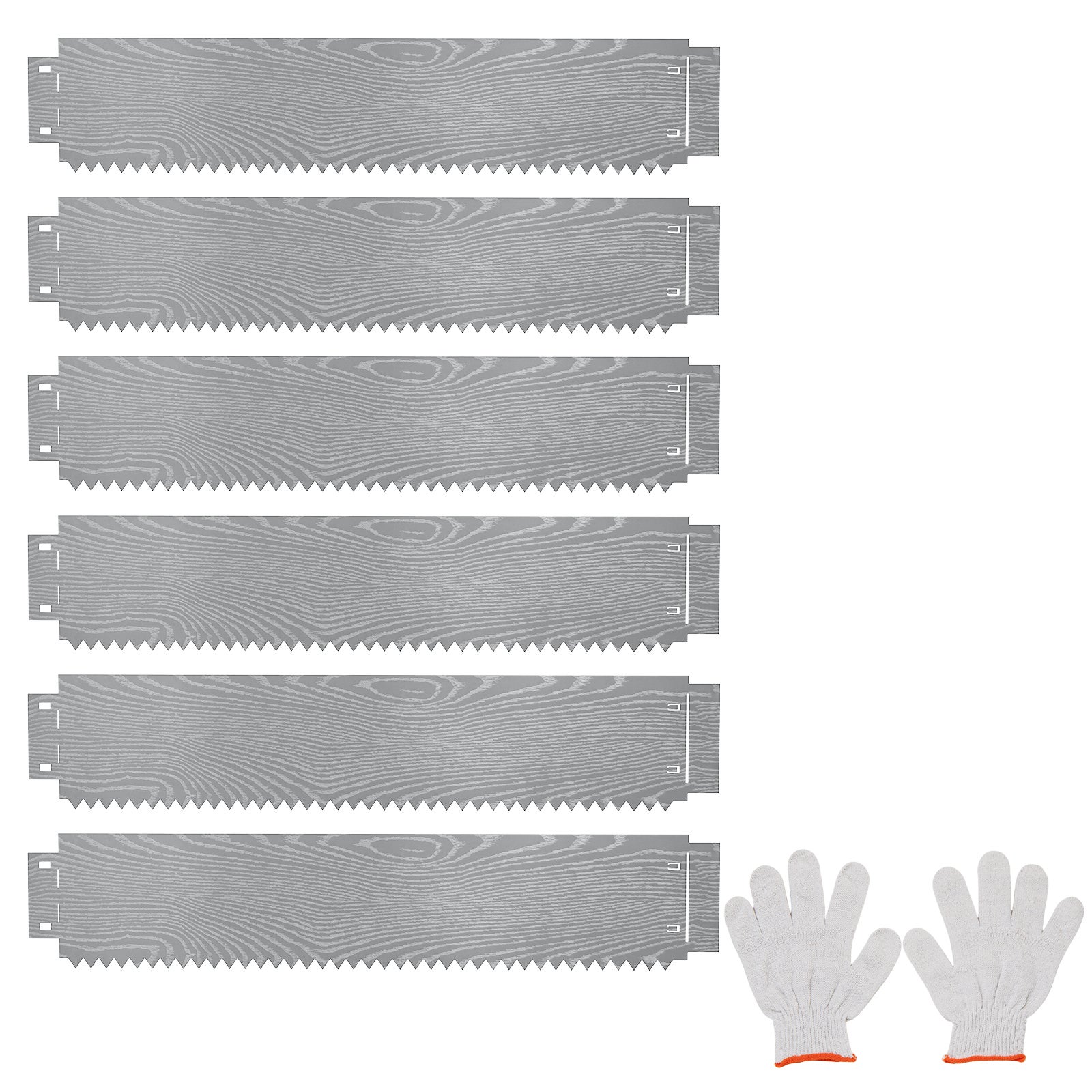 Podwyższona donica ogrodowa z ocynkowanego metalu, 6 sztuk o długości 600 cm, donica ogrodowa do kopania na trawnikach i tarasach, 10 x 20 cm