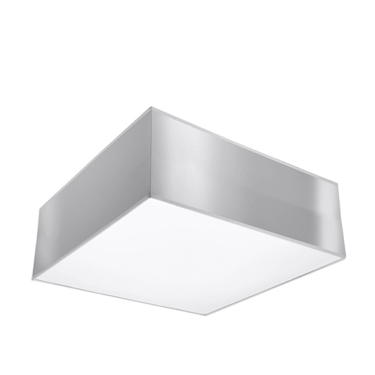 Plafon sufitowy kwadrat szary 25 cm HORUS 1xE27 15W SL.0143 Sollux Lighting