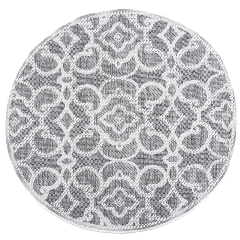 Dywan Multidecor Clyde 120 cm koło orient szary 1 szt.