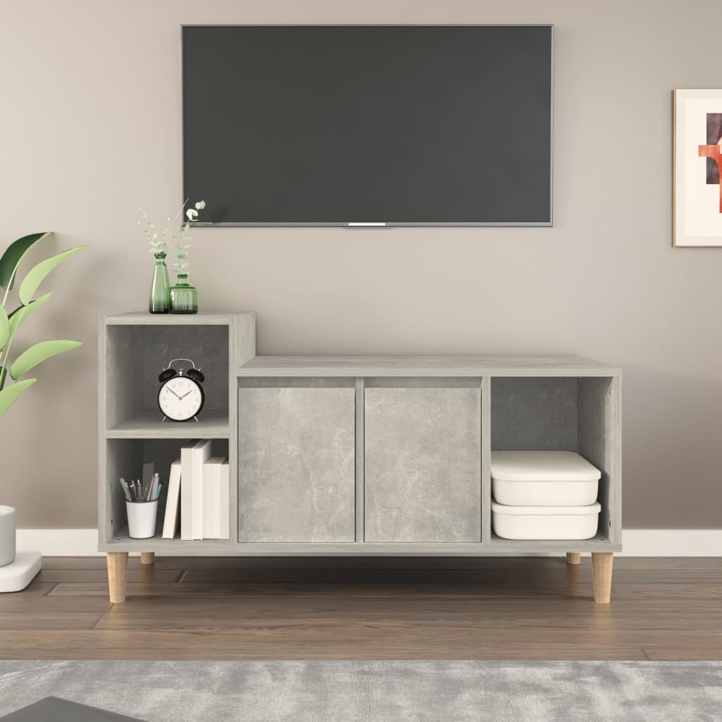 Szafka pod TV, szarość betonu, 100x35x55 cm vidaXL