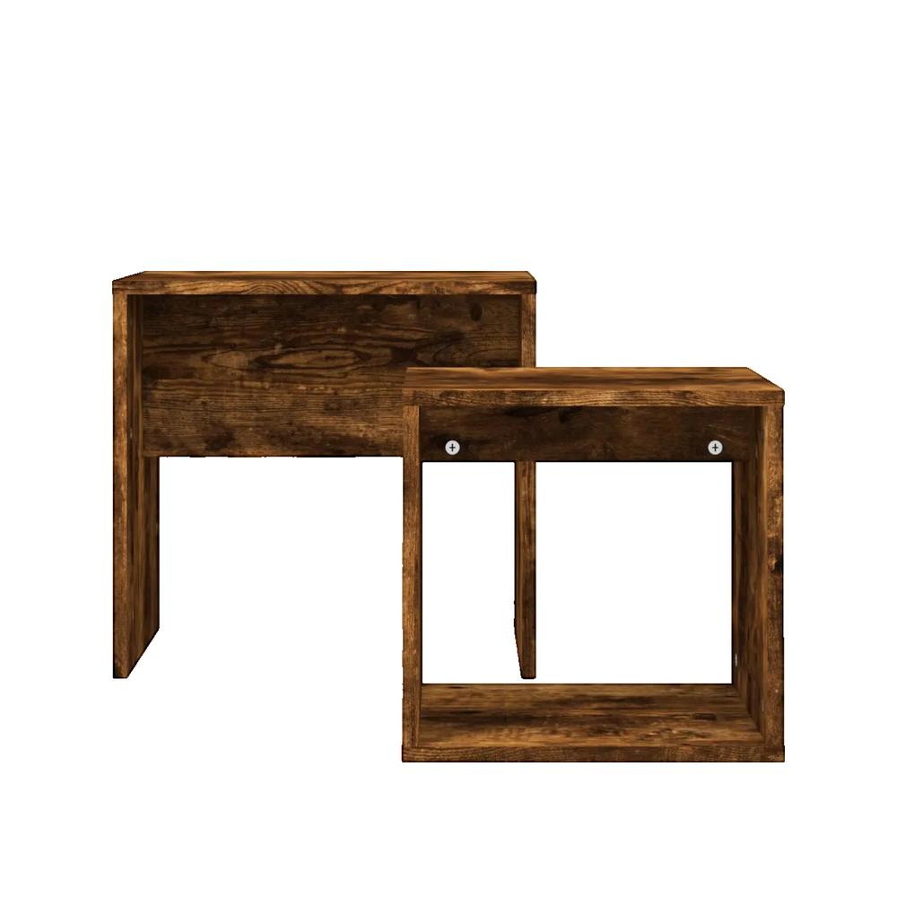 Stoliki kawowe zagnieżdżone vidaXL drewno inżynieryjne 2 sztuki nowoczesny design