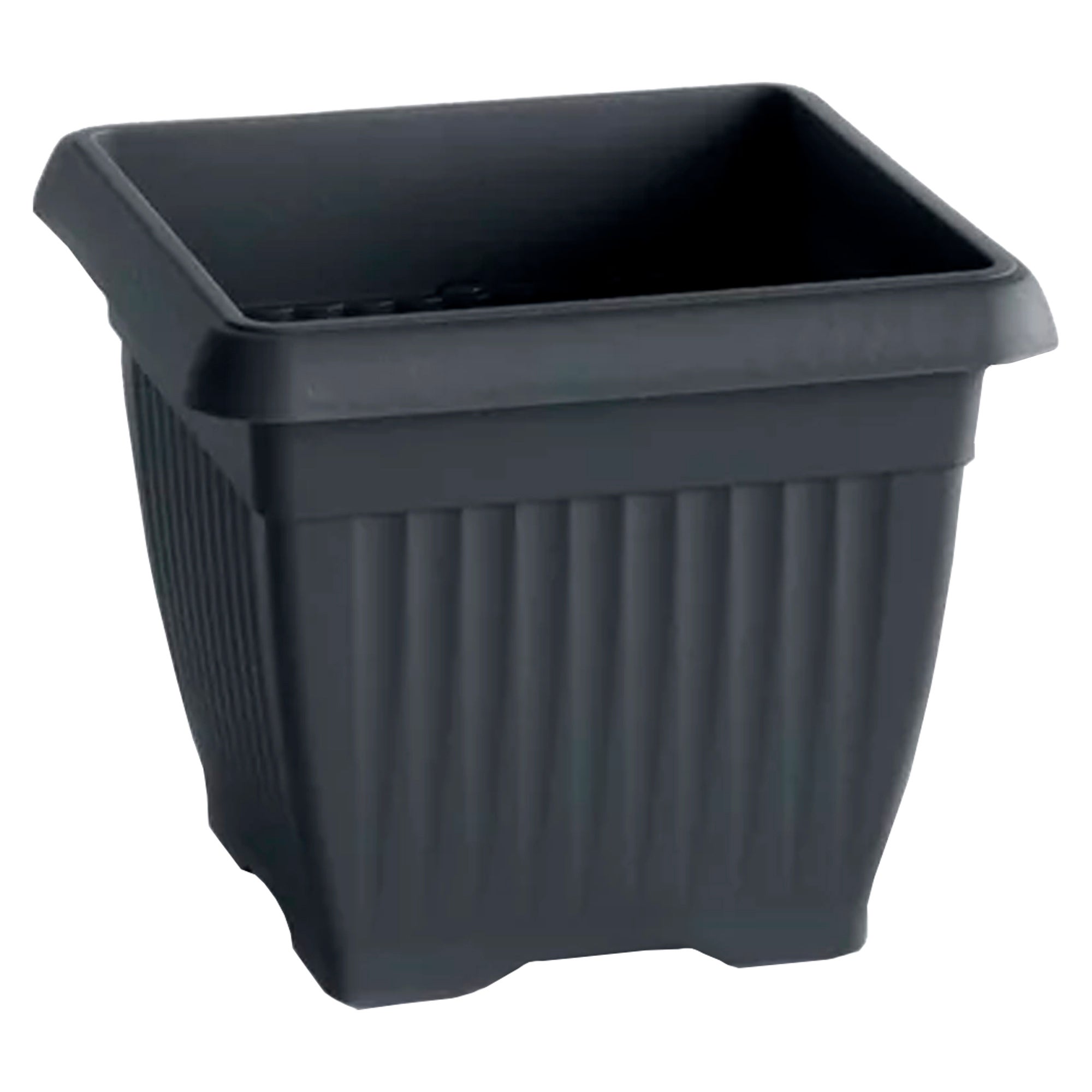 Doniczka kwadratowa Prosperplast Terra DKWT37 kolor Antracyt 1szt