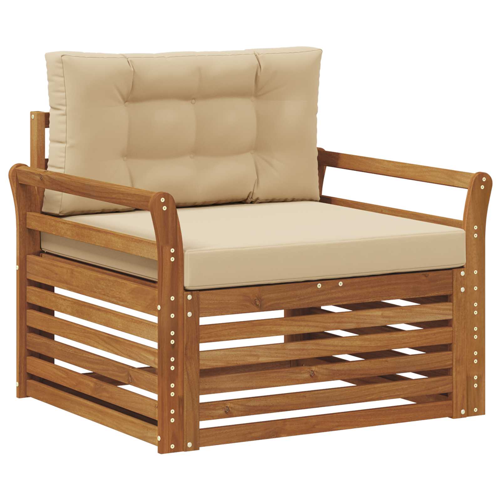 Sofa na zewnątrz Lite drewno akacjowe i poliester