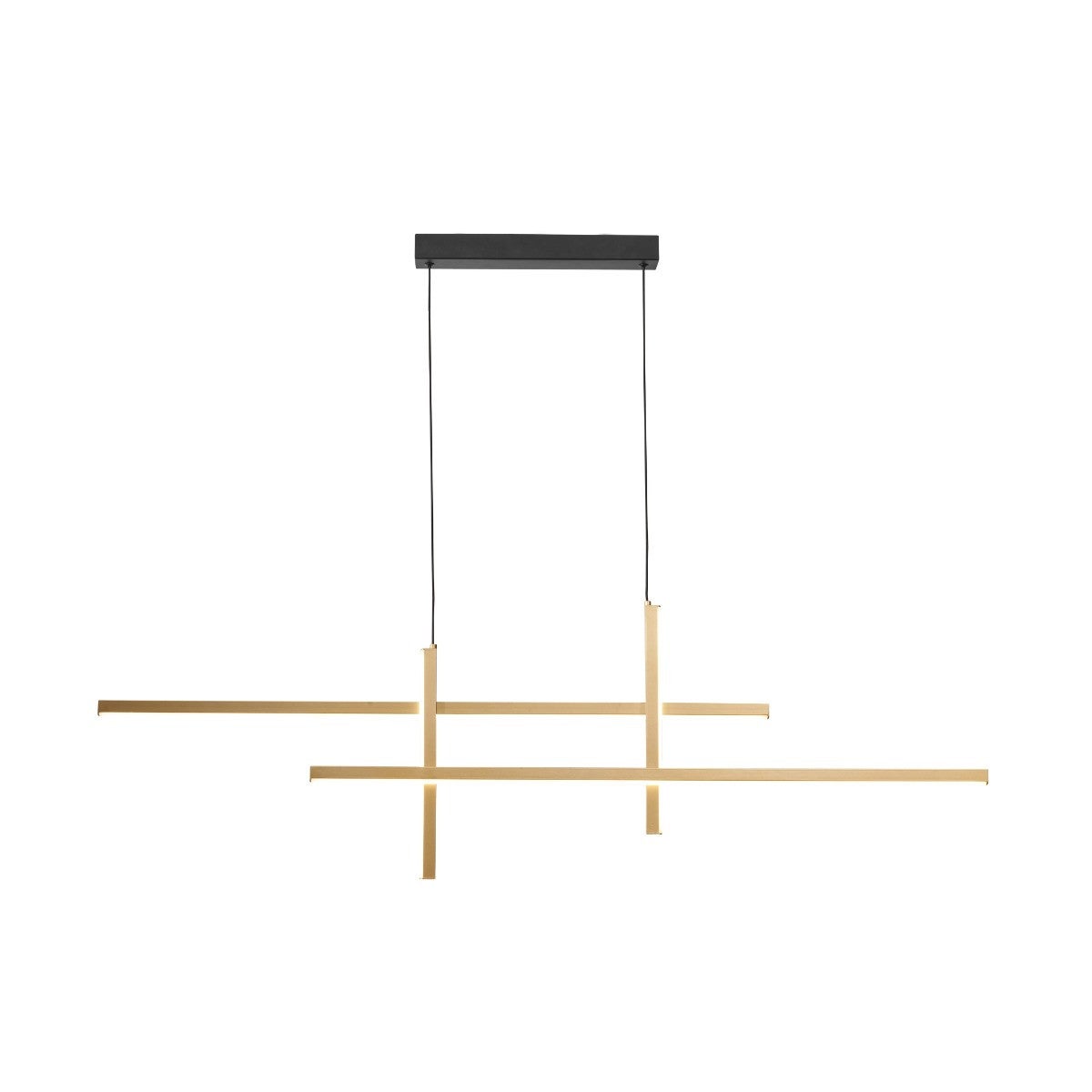 Lampa wisząca nowoczesna ledowa EDGE LED 42W Zuma Line 22008P-BK/GD