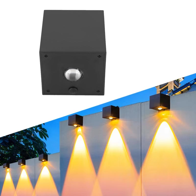 Zewnętrzna lampa solarna LED z czujnikiem światła, wodoodporna IP65, do ogrodu, dziedzińca, balkonu, ogrodzenia