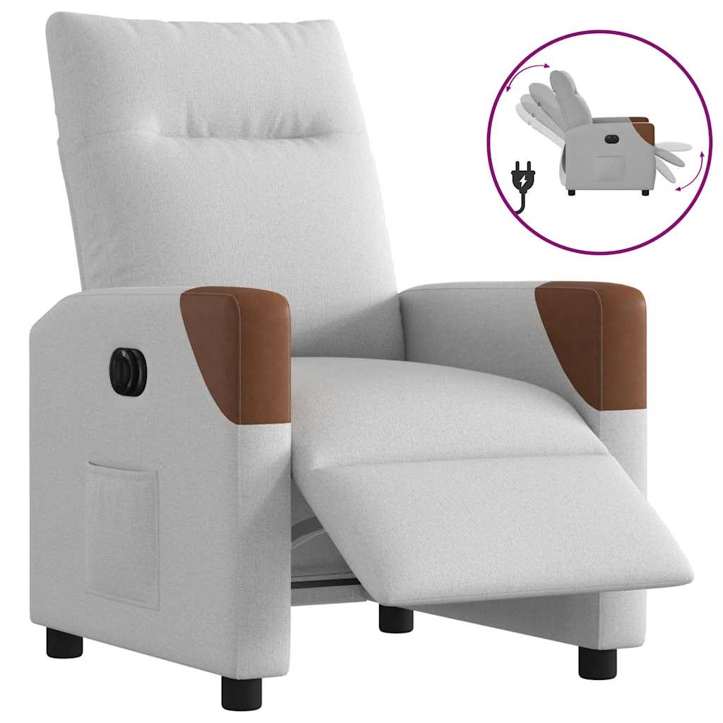 Elektryczny fotel rozkładany Cloud Grey Fabric