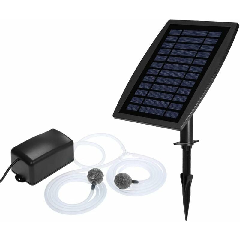 Solaire Pompa Wodna Aerator Tlenu Fontanna, Aerator Solarny do Stawu, do Zbiornika na Ryby Pompa Solarna Tlenowa, Akwarium Tlen Aeracja