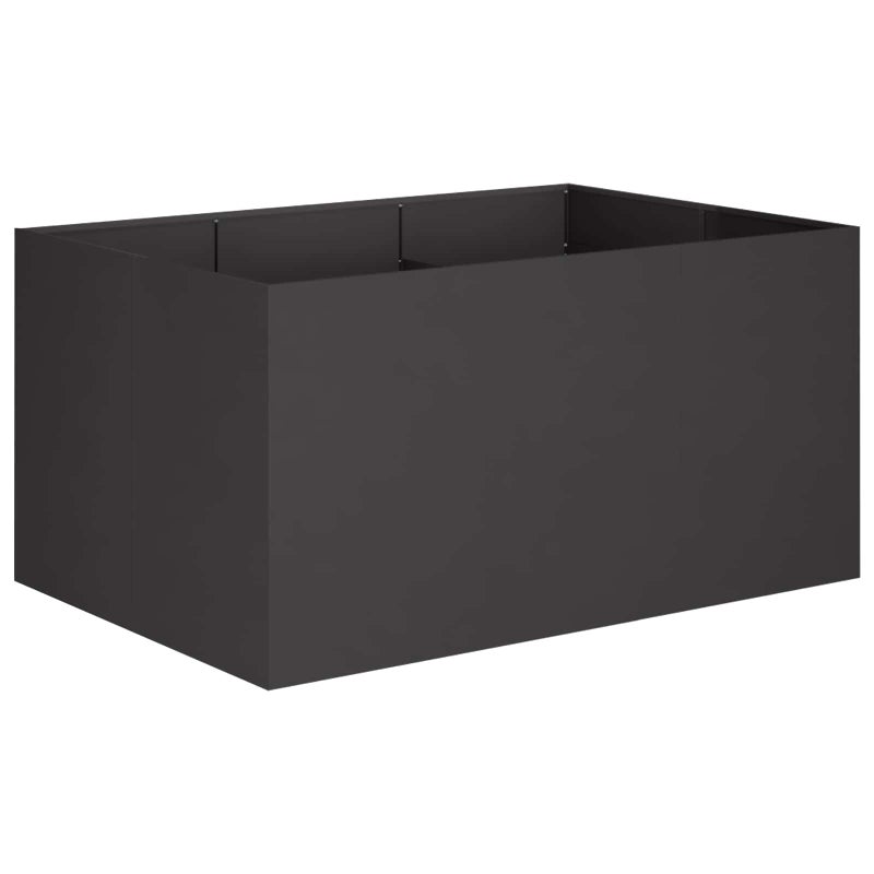 Donica Ogrodowa Stalowa 120x80x60 cm Czarna