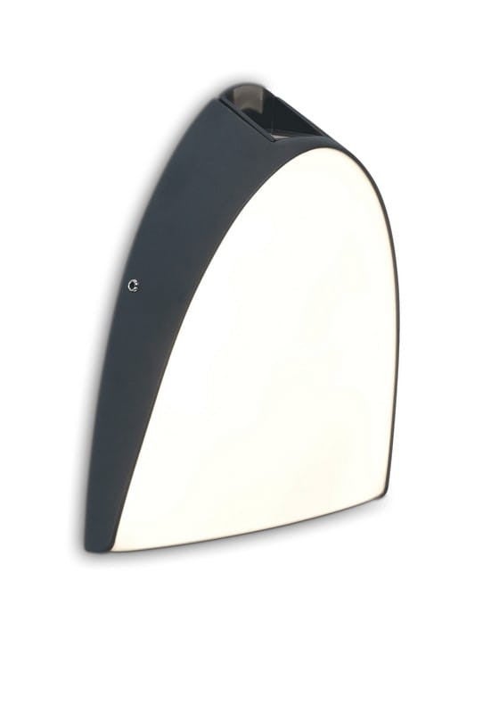 Kinkiet zewnętrzny APOLLO LED 14W Ciepła biel 800lm antracytowo-biały wym:21x6x18cm IP54 Lutec