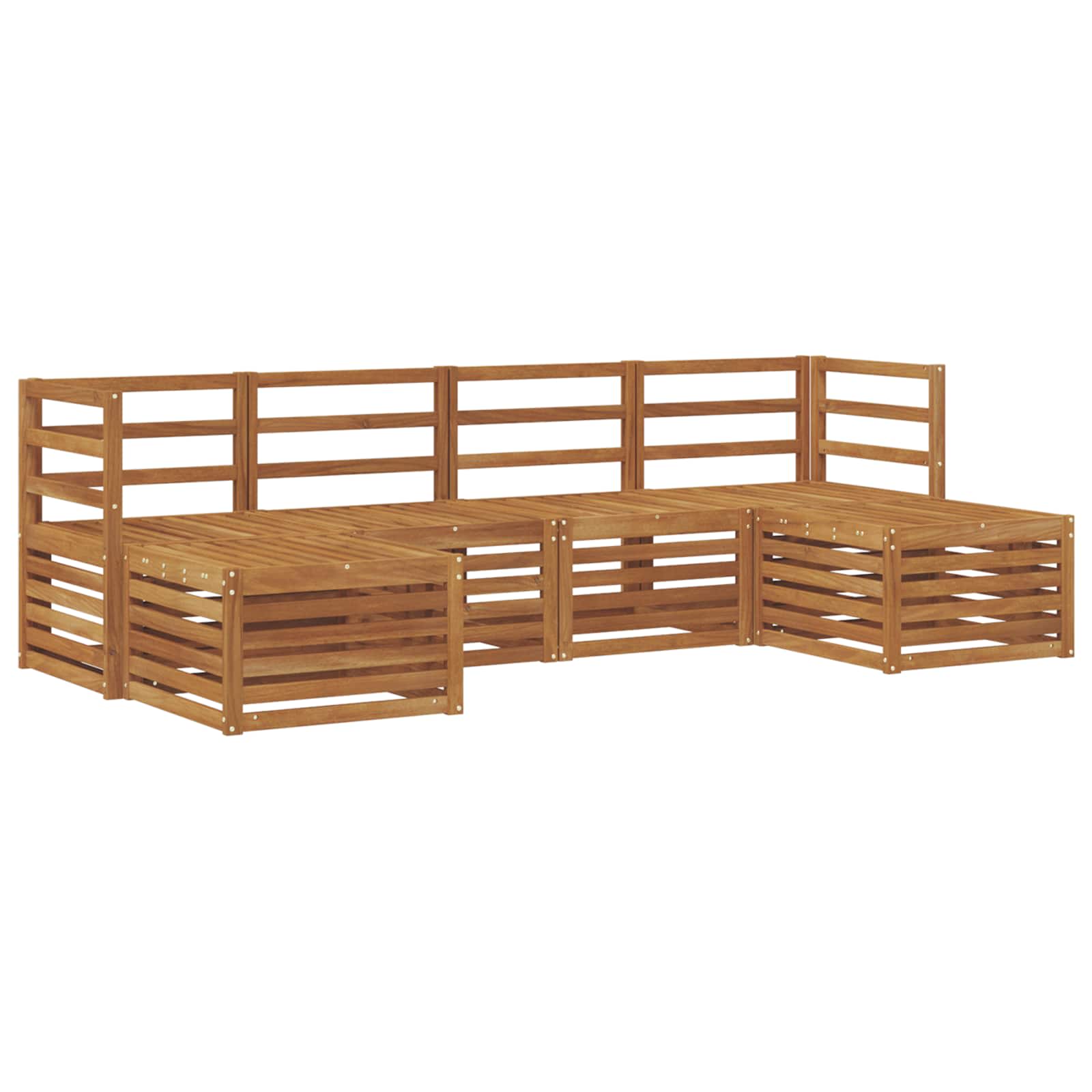 Zestawy sof 6 pcs Naturalny Lite Drewno Akacji
