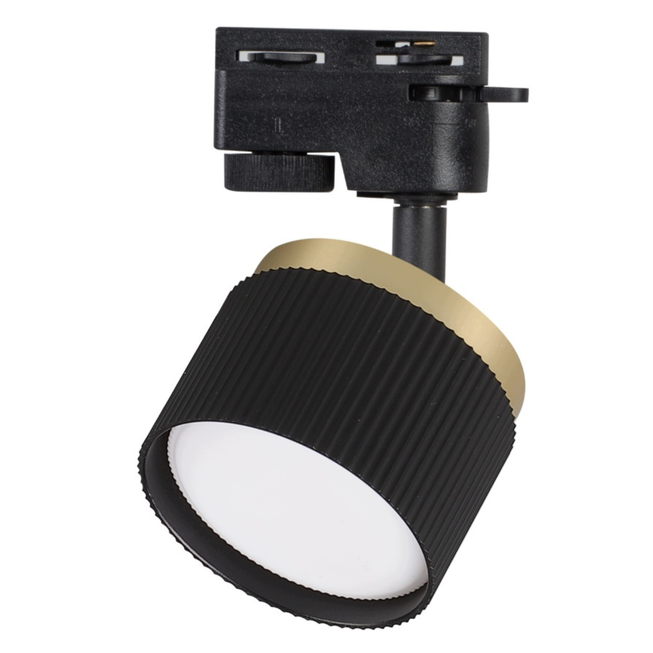 Ruchomy Reflektor LED Oświetlenie Szynowe Czarno-złoty SPOT na Szynoprzewód Lampa GX53 - LEDHOFF