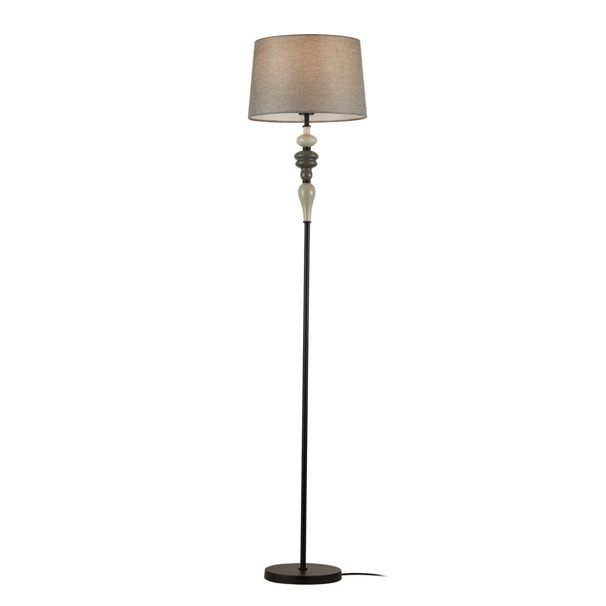 Lampa podłogowa stojąca Nerom czarno-szara 1xE27x60W wym: 157 x 34 x 34 cm metal Italux